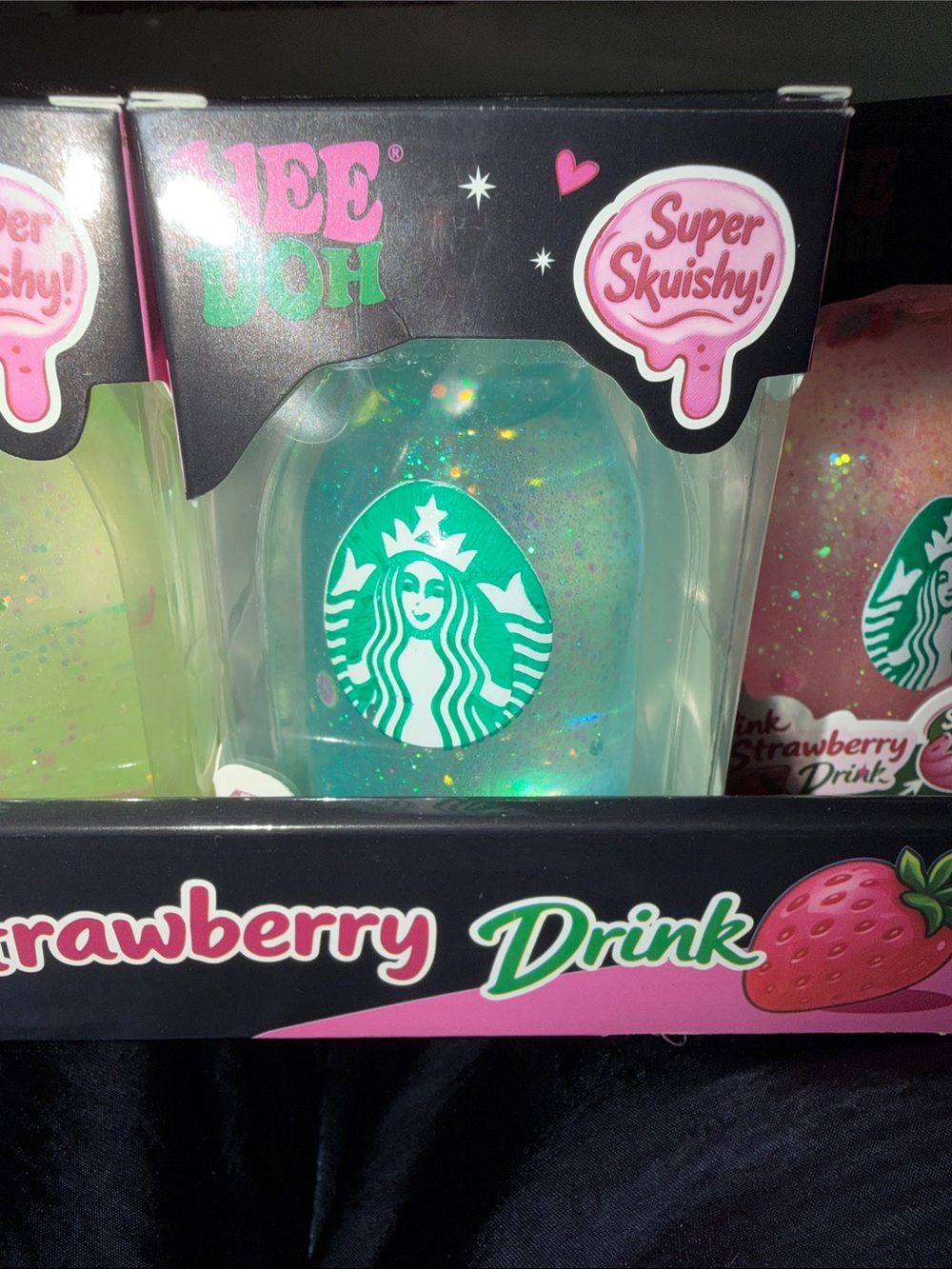 Starbucks Aqua Glitter Hand Soap Bottle with White Pump
